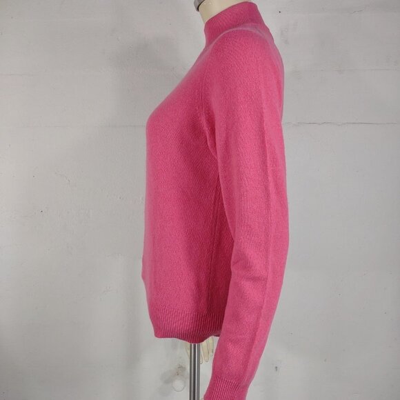 Charter Club pink 2-Ply 100% Cashmere mock neck pullover sweater ladies Small - Picture 5 of 6